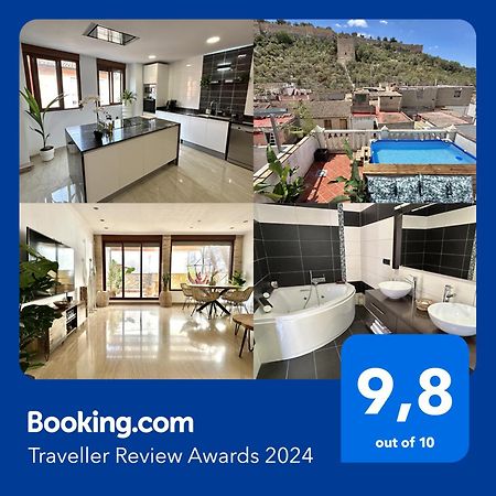 Casa Con Jacuzzi Y Piscina Con Vistas Al Castillo Corbera de Alcira Екстер'єр фото