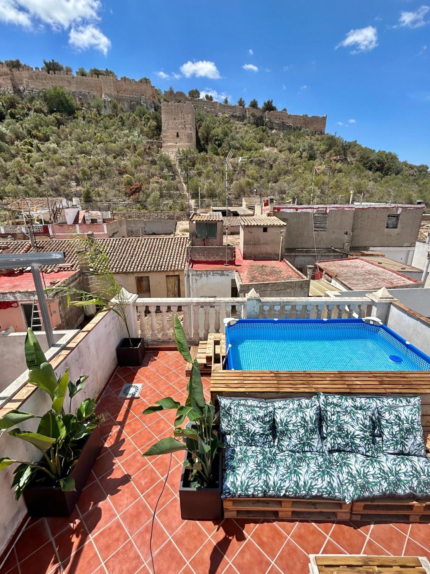 Casa Con Jacuzzi Y Piscina Con Vistas Al Castillo Corbera de Alcira Екстер'єр фото