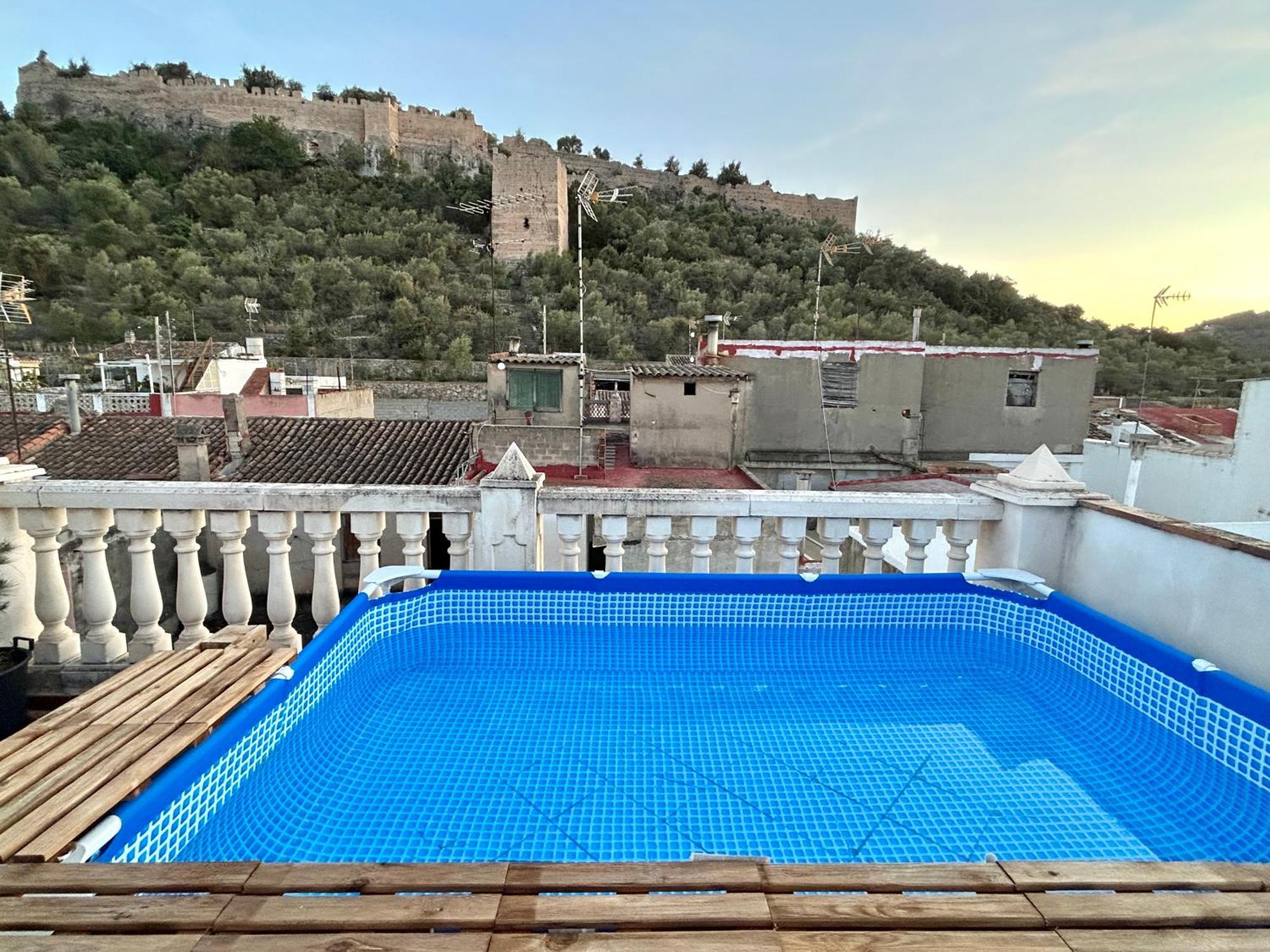 Casa Con Jacuzzi Y Piscina Con Vistas Al Castillo Corbera de Alcira Екстер'єр фото