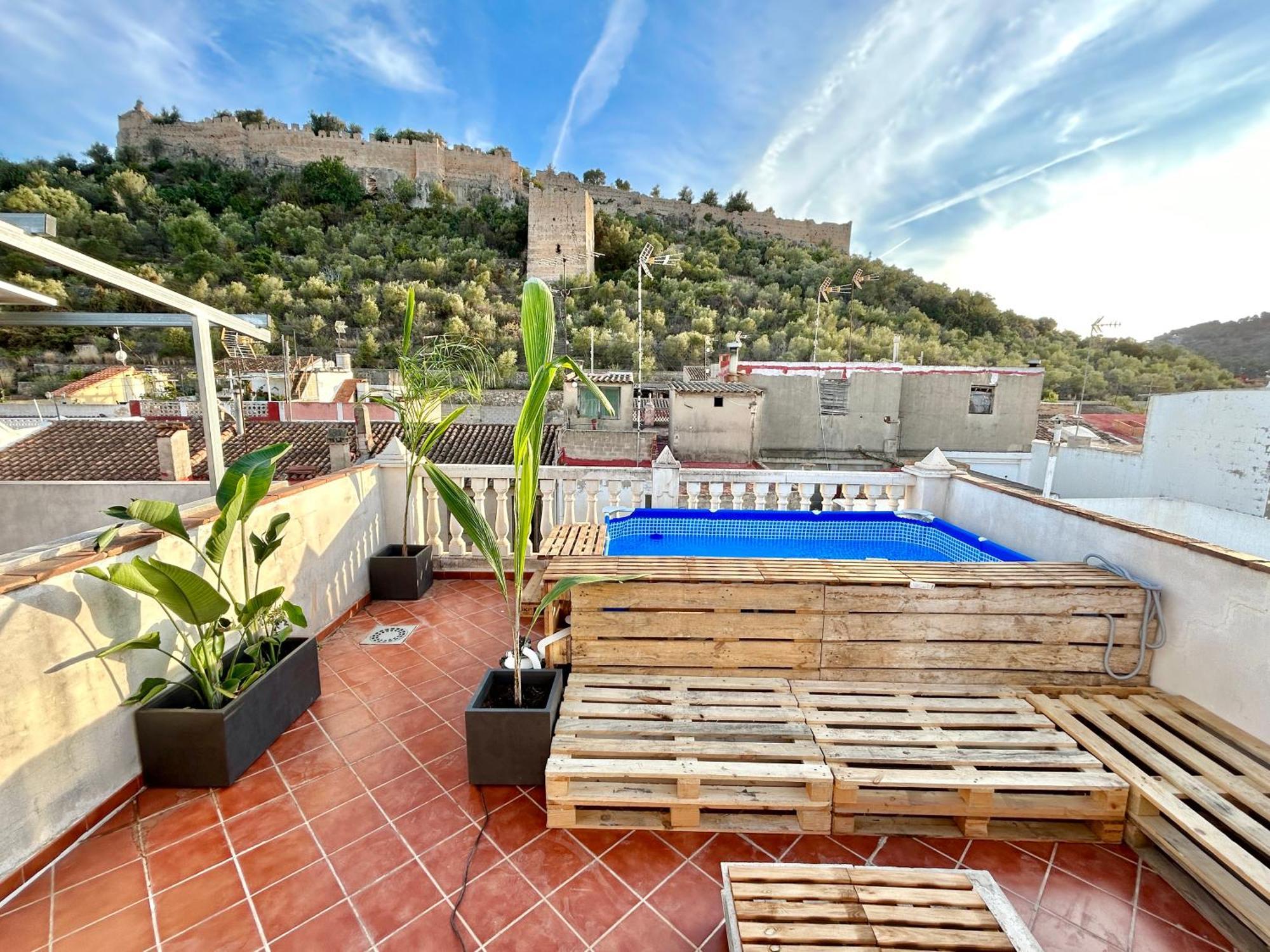 Casa Con Jacuzzi Y Piscina Con Vistas Al Castillo Corbera de Alcira Екстер'єр фото