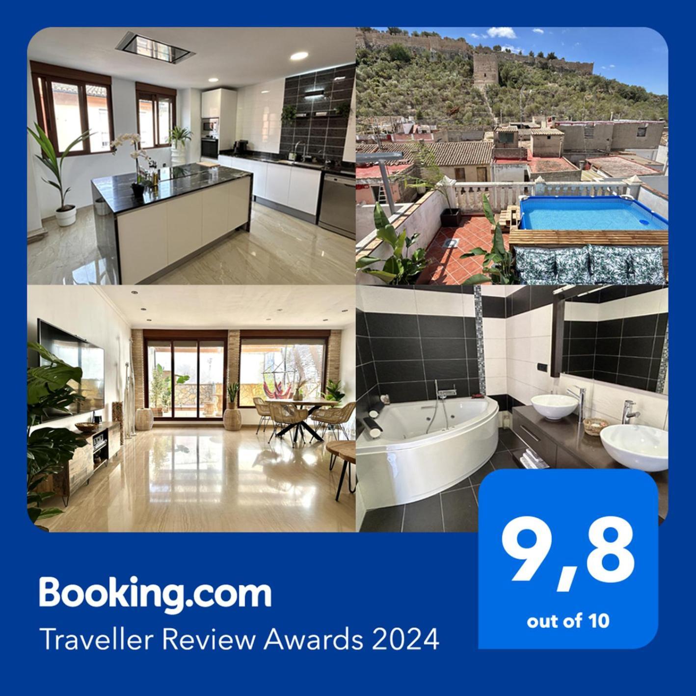 Casa Con Jacuzzi Y Piscina Con Vistas Al Castillo Corbera de Alcira Екстер'єр фото