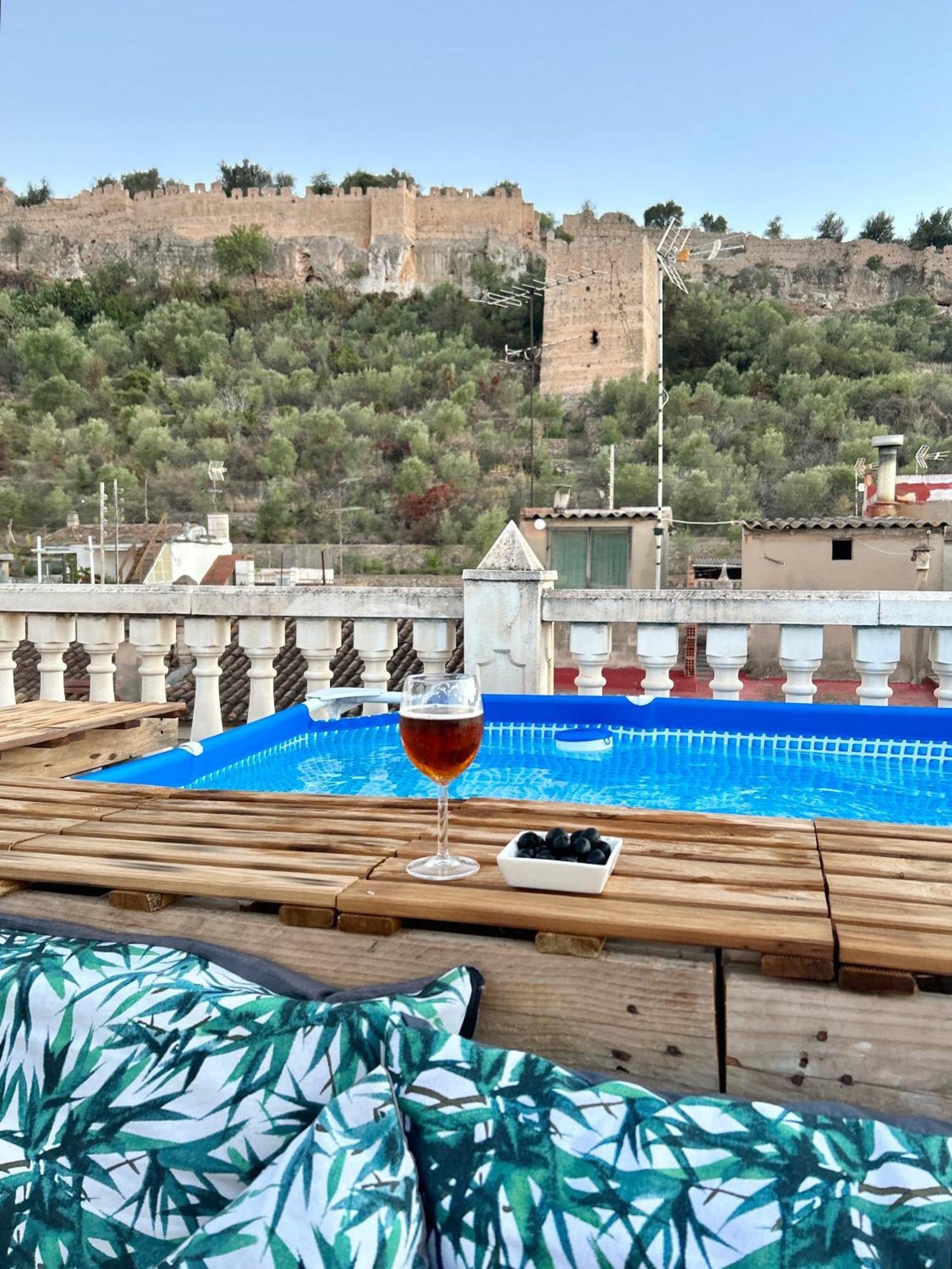 Casa Con Jacuzzi Y Piscina Con Vistas Al Castillo Corbera de Alcira Екстер'єр фото